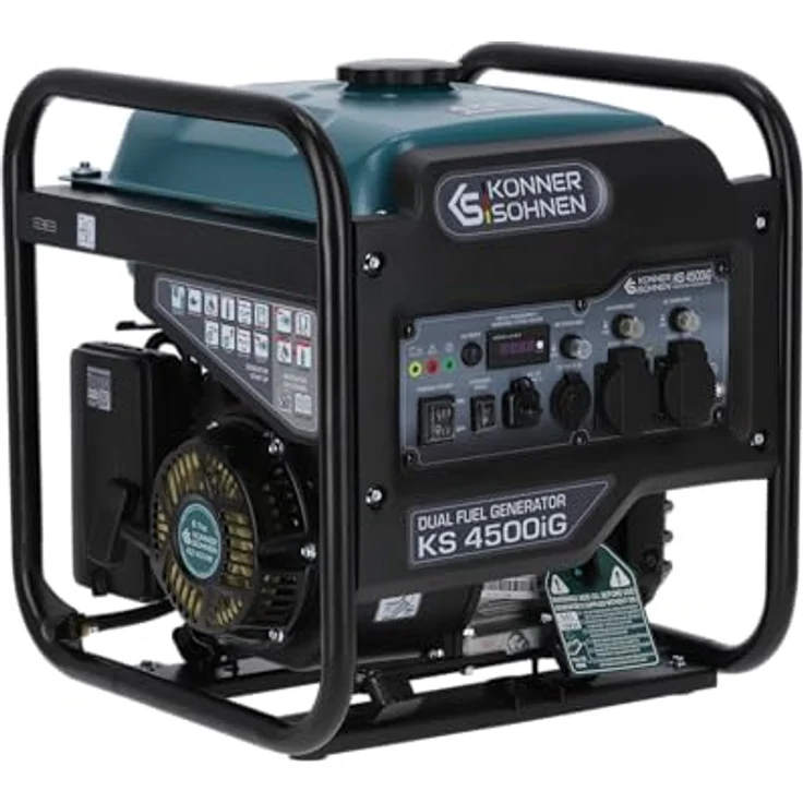KÖNNER & SÖHNEN Stromerzeuger KS 4500iG, Hybrid Inverter 4.5kW (Benzin/LPG), Dual Fuel, Reine Sinuswelle, 13L Tank, Eco-Modus, 230V Anschlüsse – Bild 6