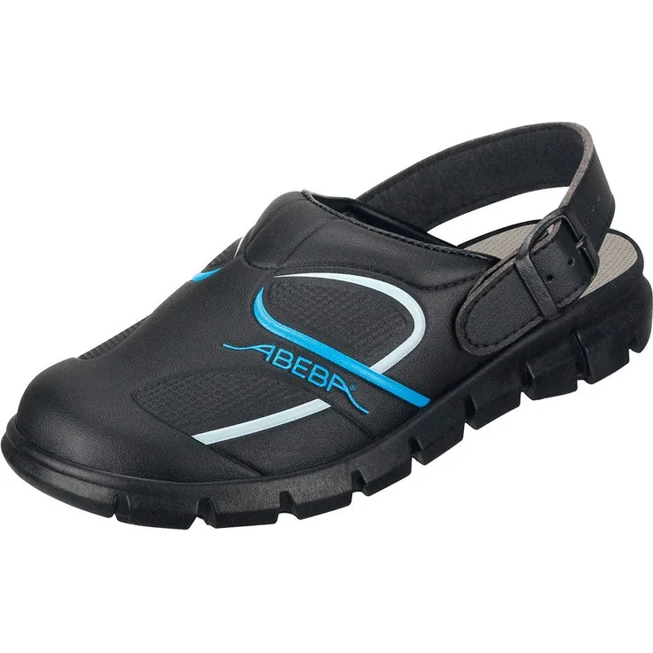 Abeba ESD-Clog Dynamic, 7331 Arbeitsschuh, Mikrofaser Obermaterial, schwarz/blau
