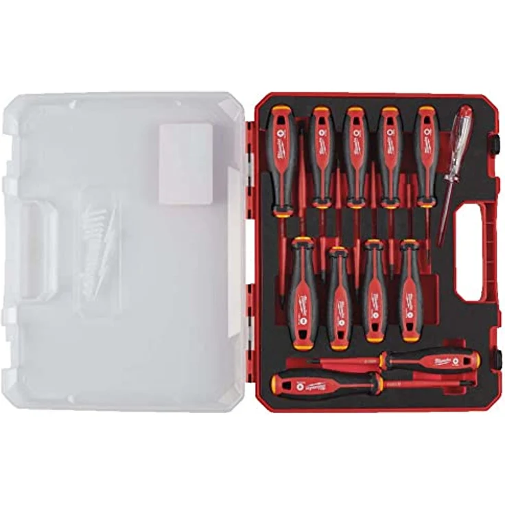 Milwaukee Tri-Lobe Schrauberdreher SET, VDE geprüft 12-teilig (PH/PZ/SL/T/Spannungsprüfer) – Bild 2