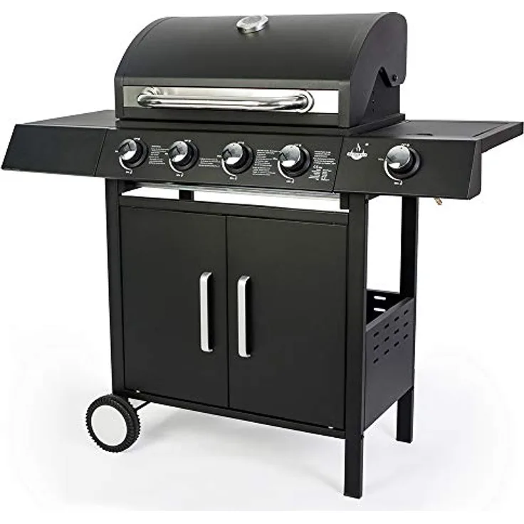Barbecue El Fuego Gasgrill San Angelo mit 4 Brenner + 1 Seitenbrenner BBQ