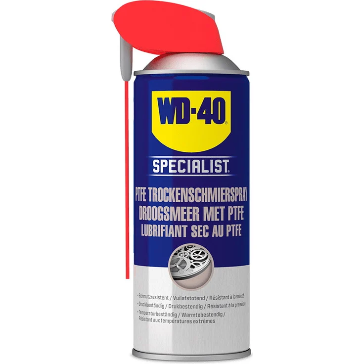 WD-40 WD40 SPECIALIST PTFE Trockenschmierspray - 49394/25NBA - 400ml Sprühdose – Bild 1