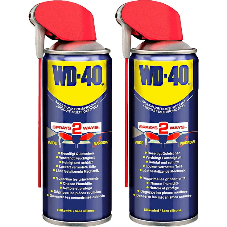 2x WD-40 WD40 Smart Straw Multifunktionsöl 2er Pack - Spray - Rostlöser 400ml