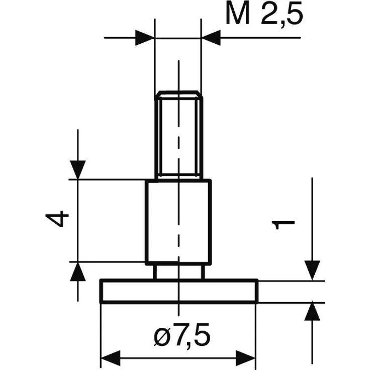 HELIOS PREISSER Tellermesseinsatz für Tiefenmessschieber 1376514 HP