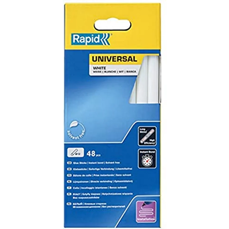 Rapid Klebesticks universal weiß Ø 12 x 190 mm 48 Stk. Karton Rapid – Bild 2