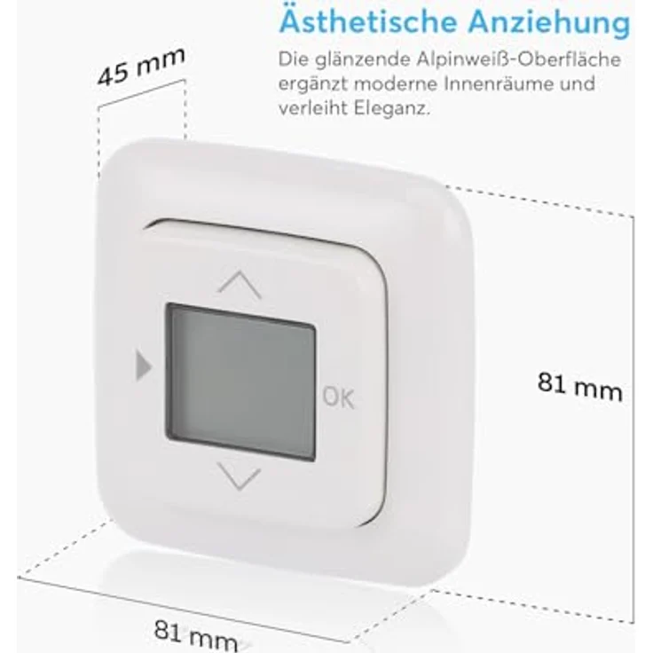 Busch-Jaeger Zeitschaltuhr 6422 UJ-214, kompakter Timer für Rollladen- und Jalousietriebe, inkl. Reflex SI Zentralscheibe und Abdeckrahmen 1-fach – Bild 4