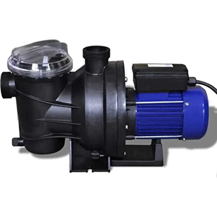 vidaXL Schwimmbadpumpe Umwälzpumpe Poolpumpe Pumpe elektronik blau 800W – Bild 3