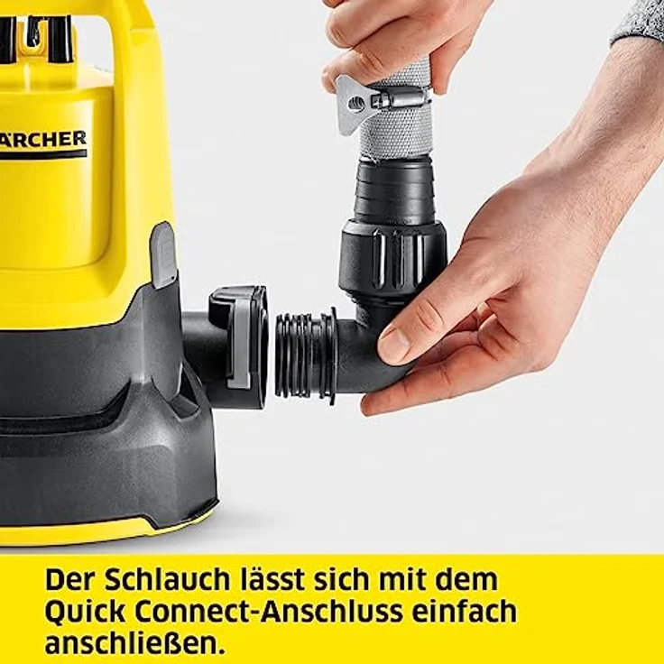 Kärcher Flachsaugende Tauchpumpe SP 9.000 Flat, Tauchpumpe für klares und leicht verschmutztes Wasser, mit Gleitringdichtung, klappbaren Standfüßen, 1"-, 1 1/4"- und 1 1/2"-Schlauchanschluss.Fatalf. – Bild 8