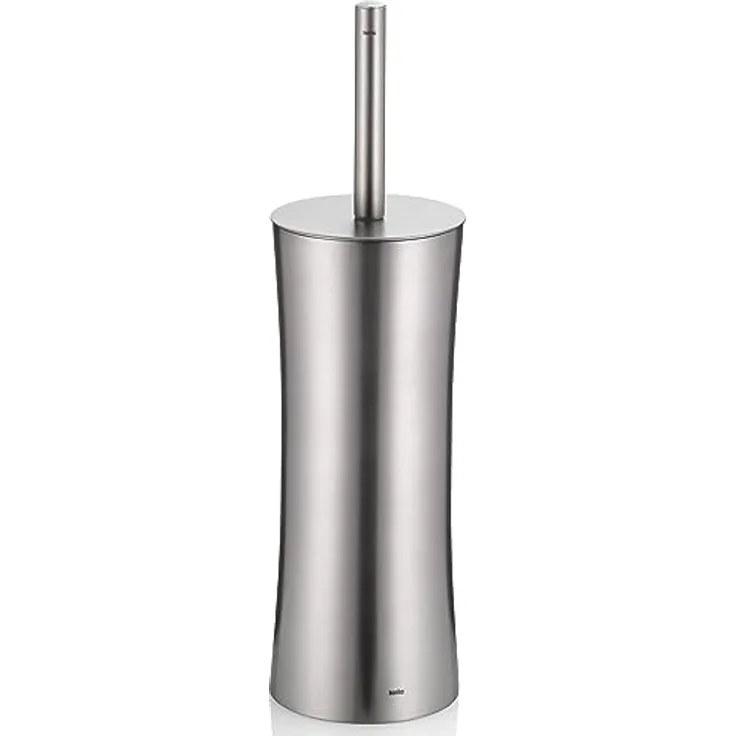 kela 22496 WC-Garnitur Elegance aus Edelstahl in Silber, 10 x 10 x 36 cm