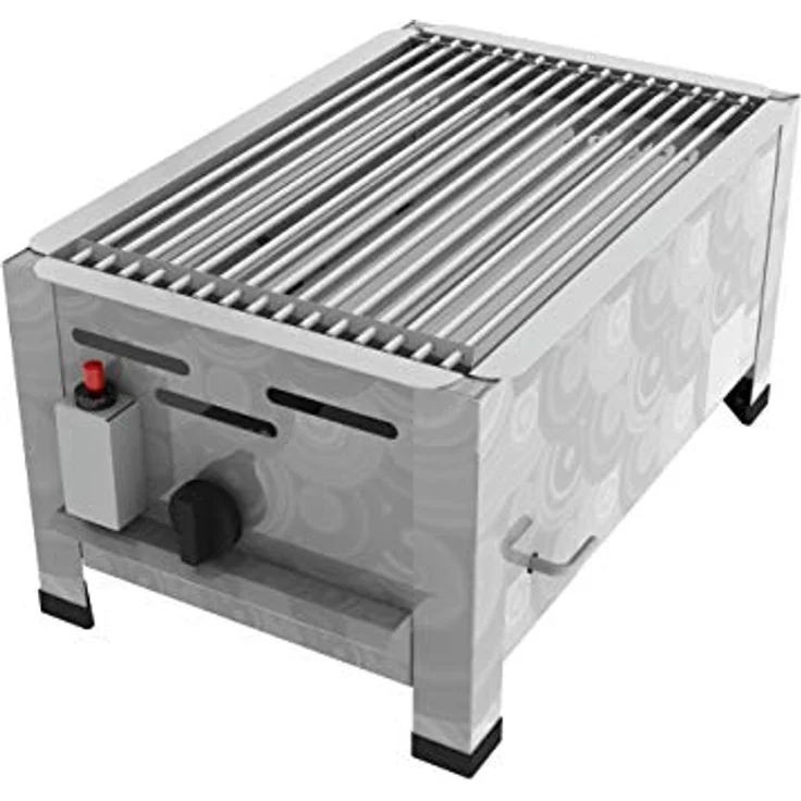 ChattenGlut Gasgrill ChattenGlut Gastrobräter 4,5kW mit Einzelne Edelstahlstäbe als Rost, BxTxH: 340x530x270 cm, Edelstahlausführung aus Hessen Germany, geringer Gasverbrauch und Piezozündung – Bild 2