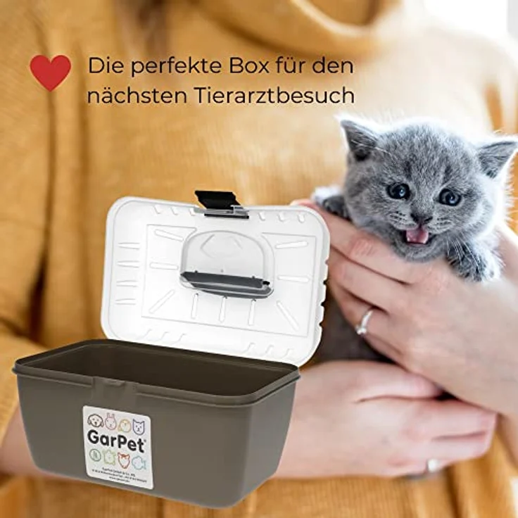 GarPet Transportbox Kleintier Meerschweinchen Hamster Vogel Mäuse Nagetier Trage Box Reisebox Kleintiertransportbox Transportkiste – Bild 5