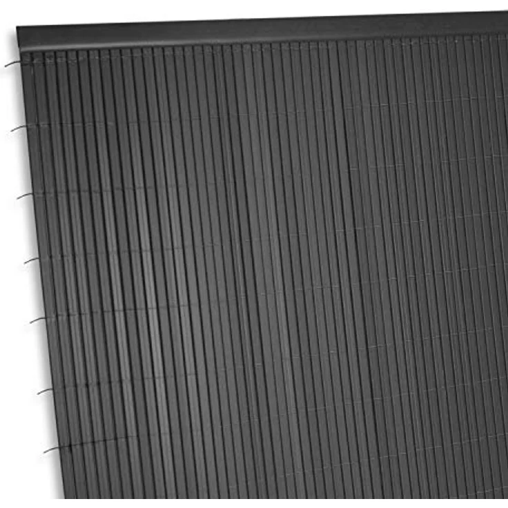Ribelli PVC Abschlussleiste 100 cm, anthrazit, 3er Set, frost- und wasserabweisend, einfache Montage – Bild 3