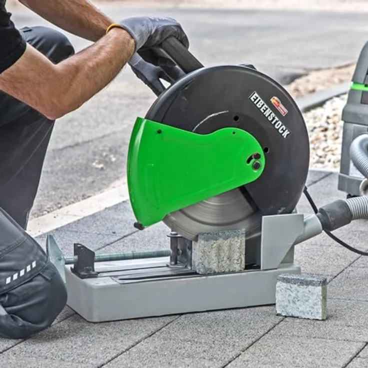 Eibenstock EST 350.3, Universalsäge Trennsäge mit 2400 Watt, 350 mm, ergonomischem Handgriff, Aluminiumguss Trenntisch, werkzeugloser Schnellspannvorrichtung – Bild 3