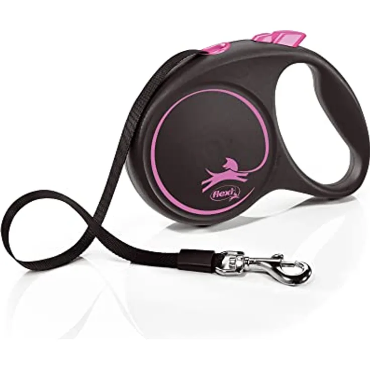 flexi Rollleine Design - Schwarz/Rosa - L, Multi, small, 4000498034118