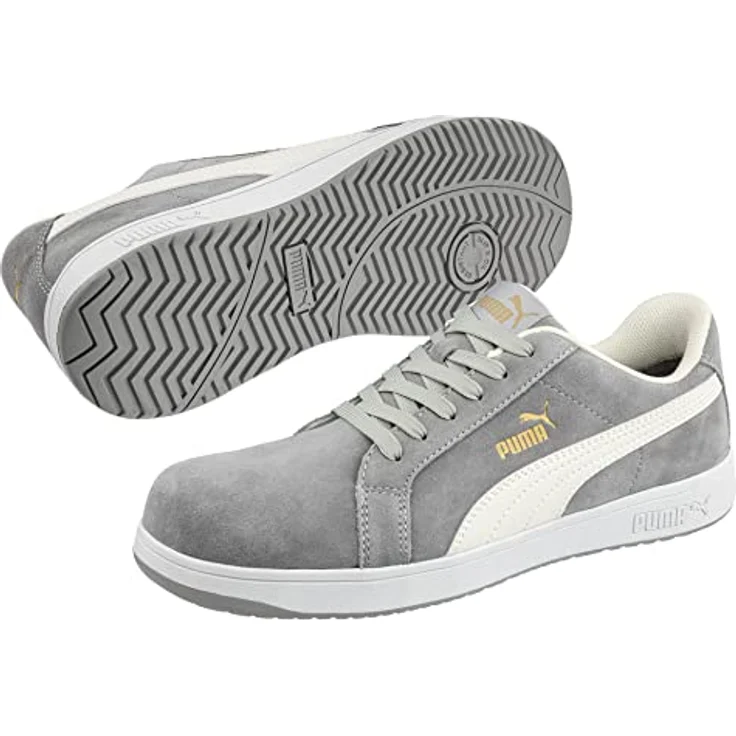 PUMA Safety ICONIC GREY LOW Arbeitsschuh S1PL, ESD, rutschhemmend, metallfrei, mit Fiberglaskappe und Durchtrittschutz – Bild 6