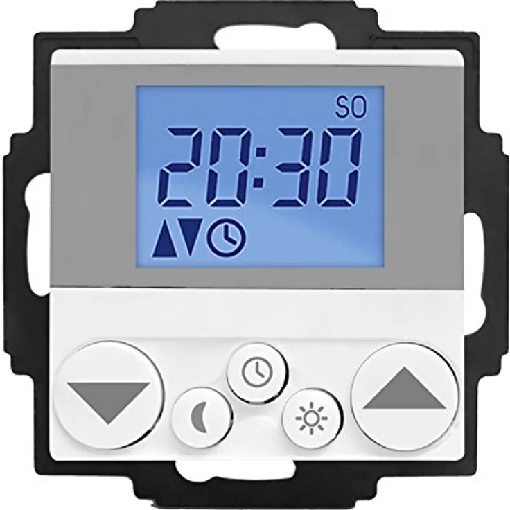WIR elektronik Zeitschaltuhr Rollladen eUHR eU240, Smart Home-fähig mit automatischer Sommer-/Winterzeitumstellung und Rauchwarnmelder-Signalauswertung