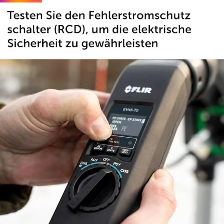 FLIR EV45-T2, EV-Ladegerät-Testadapter mit Typ-2-Stecker, Typ-1-Konverter und Drahtloser METERLiNK-Konnektivität – Bild 3