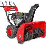 Hecht 9542 SQ, Benzin-Schneefräse mit 15 PS, Elektrostart, LED-Scheinwerfer, Griffheizung, 106 cm Arbeitsbreite, 51 cm Arbeitshöhe, 420 cm³, 15 m Wurfweite