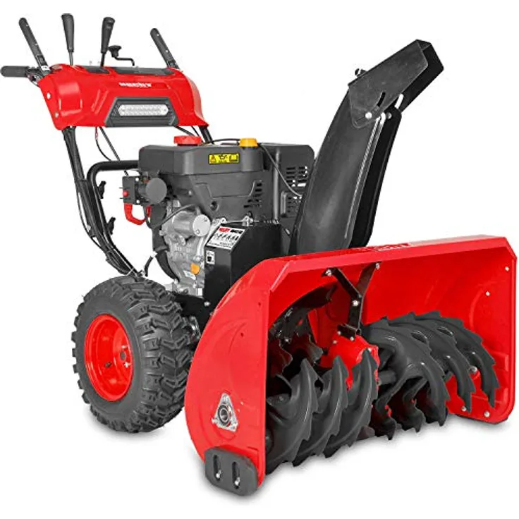 Hecht 9542 SQ, Benzin-Schneefräse mit 15 PS, Elektrostart, LED-Scheinwerfer, Griffheizung, 106 cm Arbeitsbreite, 51 cm Arbeitshöhe, 420 cm³, 15 m Wurfweite
