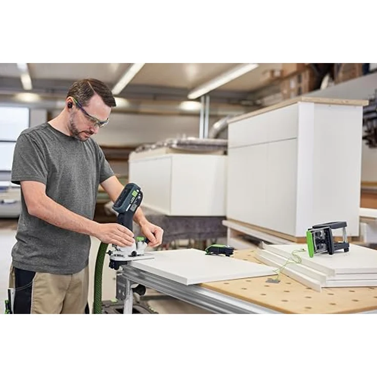 Festool MFKC 700 KA EB-Basic, Akku-Modul-Kantenfräse mit bürstenlosem EC-TEC-Motor, 0° bis 45° Fräseinstellung, integrierte Absaugung, 8 mm Spannzange – Bild 4