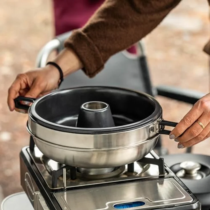 Petromax Feuerstelle Petromax Dimego Camping Backofen Mini-Backofen mit Ober-, Unter- und Seitenhitze, Edelstahl – Bild 11