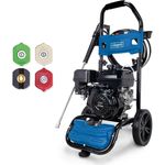 Scheppach HCP5000 Benzin-Hochdruckreiniger, 5,9PS, 241bar, 570L/h, inkl. Zubehör, Edelstahl-Sprühlanze, mobil, stabil (silber)