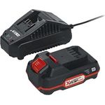 PARKSIDE Akku 20V 2.0 Ah PAP 20 + Ladegerät Active Cell Balancing, Lithium-Ionen-Akku mit 3-stufiger Ladezustandsanzeige