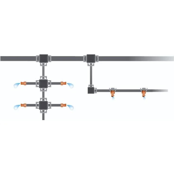 GARDENA Micro-Drip-System Reduzier-T-Stück 13 mm (1-2 Zoll) - 4.6 mm (3-16 Zoll): Praktische T-Verbindung der Sprühdüsen im Verlegerohr (8333-20) – Bild 4
