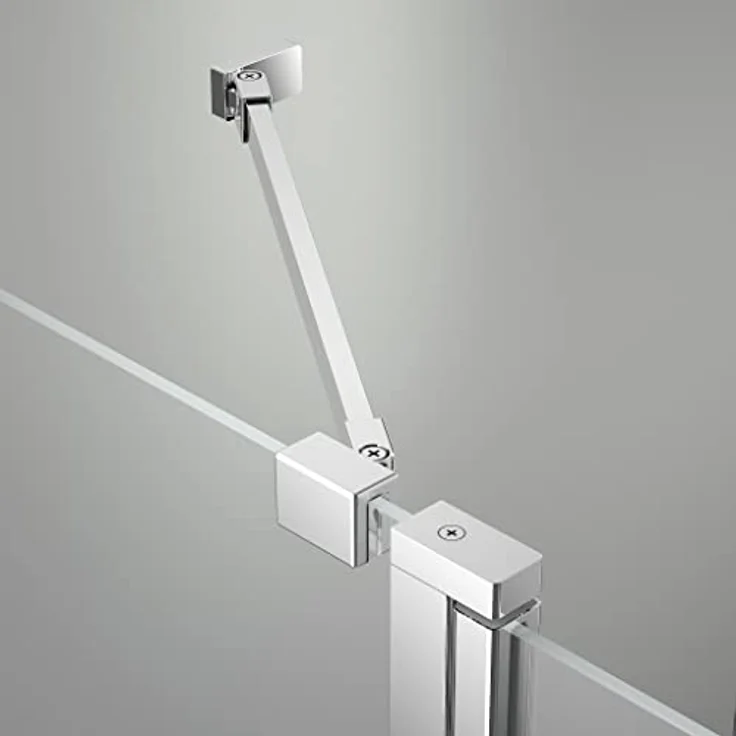 Marwell NEPTUN II Runddusche 90x90x195 cm mit Hebe-Senkmechanismus, Aluminiumprofilen in chrom, Pendeltüren und Abperleffekt – Bild 3