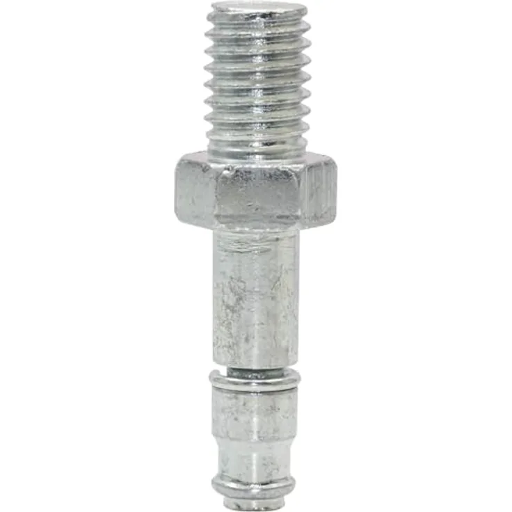 WAGNER Gewindestift 2tlg. - M10 x 14 mm, Ø 8 mm, Höhe 14/26/45 mm, verzinkter Stahl, kompatibel für Möbelrollen mit 8 mm Aufnahme