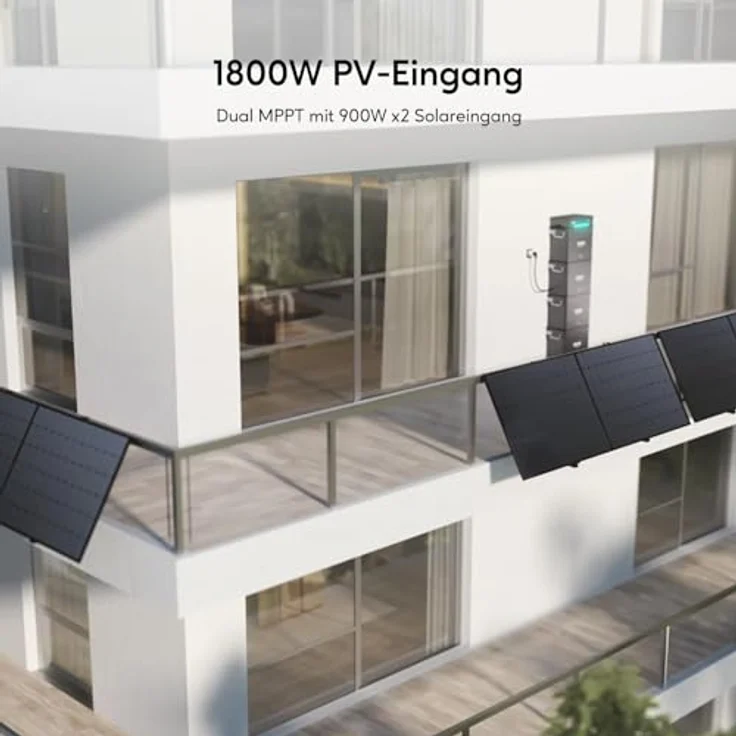 Zendure Hyper 2000, Eingebauter Mikrowechselrichter mit 1200W AC-Ausgang, 1800W Solar-Eingang, TOU-Funktion und Plug-and-Play Installation – Bild 4