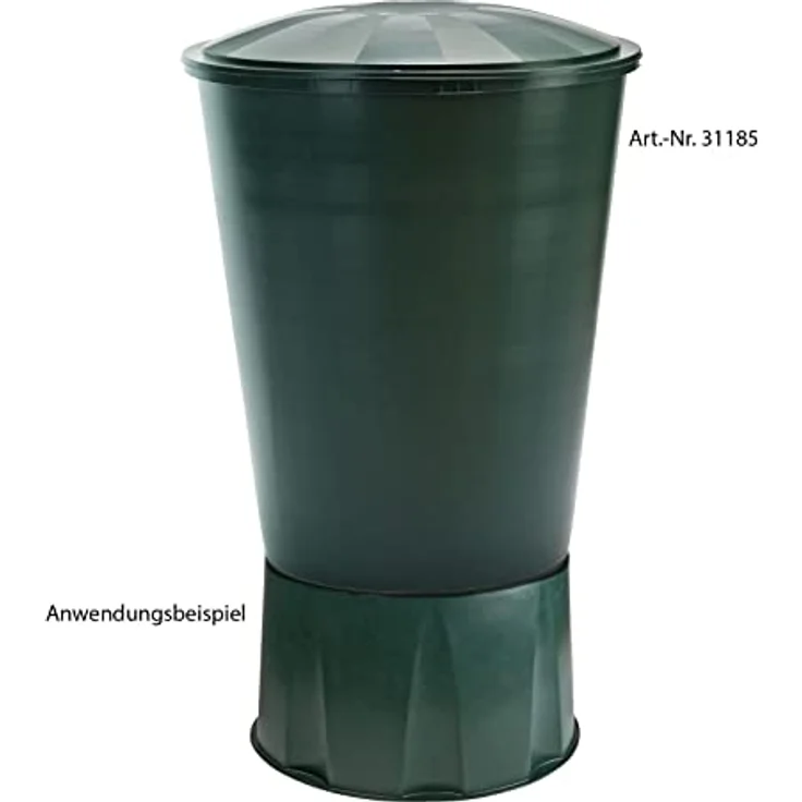 CIS Ständer für Tonne Regentonne aus PVC, geeignet für Mülltonnen-210 und 300 Liter. Tragfähigkeit 500 kg, grün – Bild 5