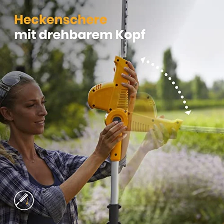 STIGA Multitool MT 100e Kit, Heckenschere und Baumschere mit Teleskopauszug, Für große Höhen und einfaches, schnelles Arbeiten, Inkl. Akku und Ladegerät – Bild 5