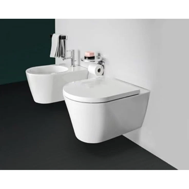 Laufen Kartell Wand WC, Tiefspüler spülrandlos, incl. LCC, WC Sitz mit Absenkautomatik – Bild 6