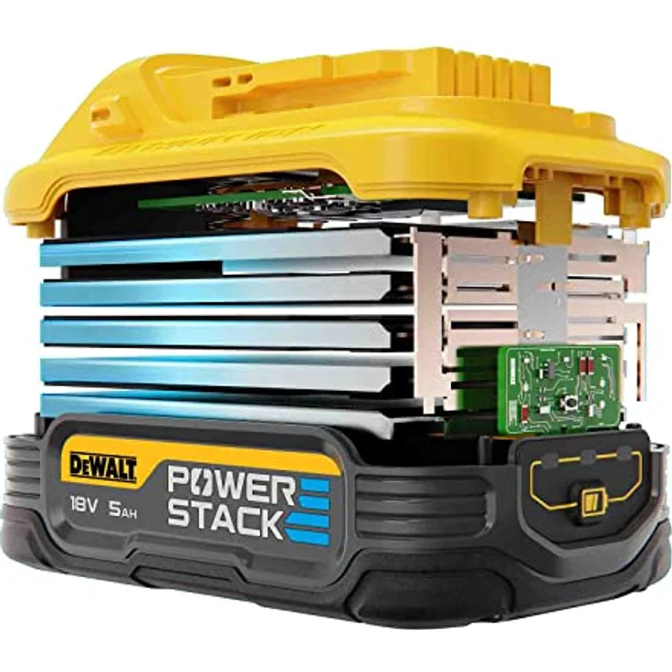 DeWalt Akku-Kit (2x 18V/5Ah PS plus DCB1104), XR Powerstack Akku, hohe Kraft, lange Laufzeit, Li-ion – Bild 3