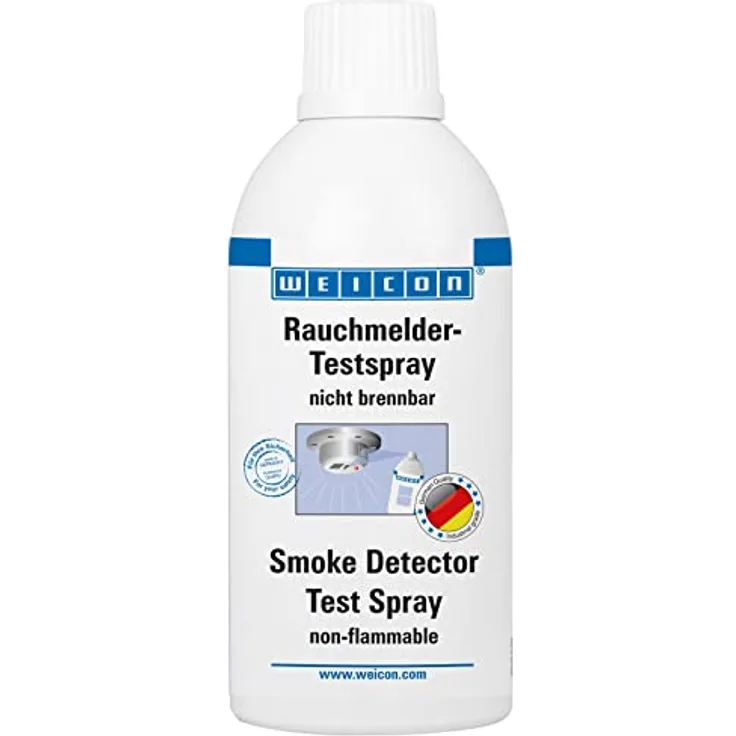 WEICON Rauchmelder-Testspray Nicht brennbar 250 ml, für optische & photoelektrische Rauchmelder, schwer entflammbar