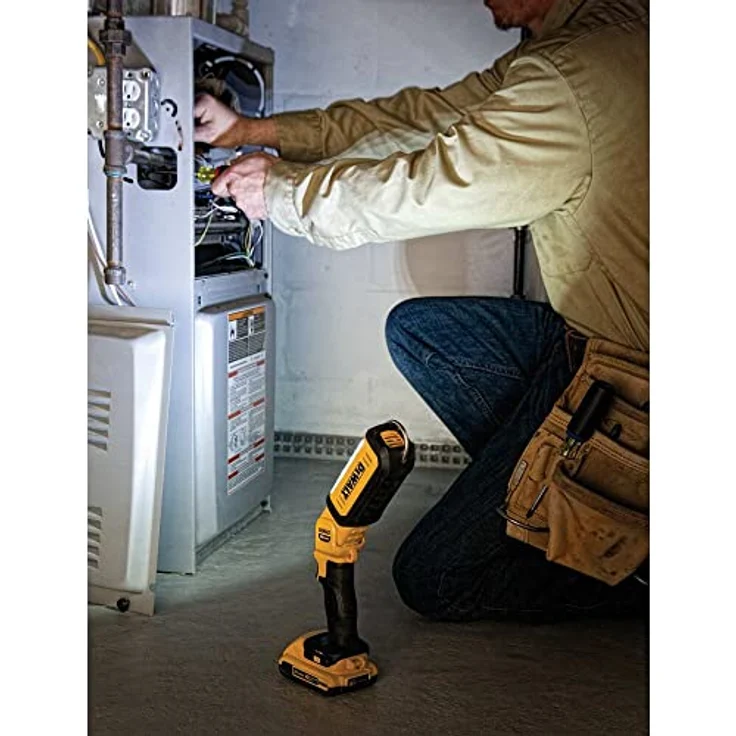Dewalt DCL050 Akku LED-Leuchte 18V, 250-500 Lumen, 9-fach verstellbarer Lampenkopf, IP 54, ohne Akku und Ladegerät – Bild 2