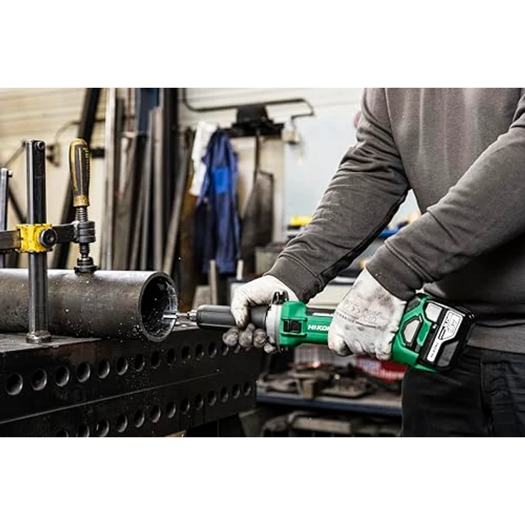 HiKOKI GP18DB Akku Geradschleifer, 18V Brushless Motor, 5-stufige Drehzahlregelung, Zubehör im Transportkoffer – Bild 4