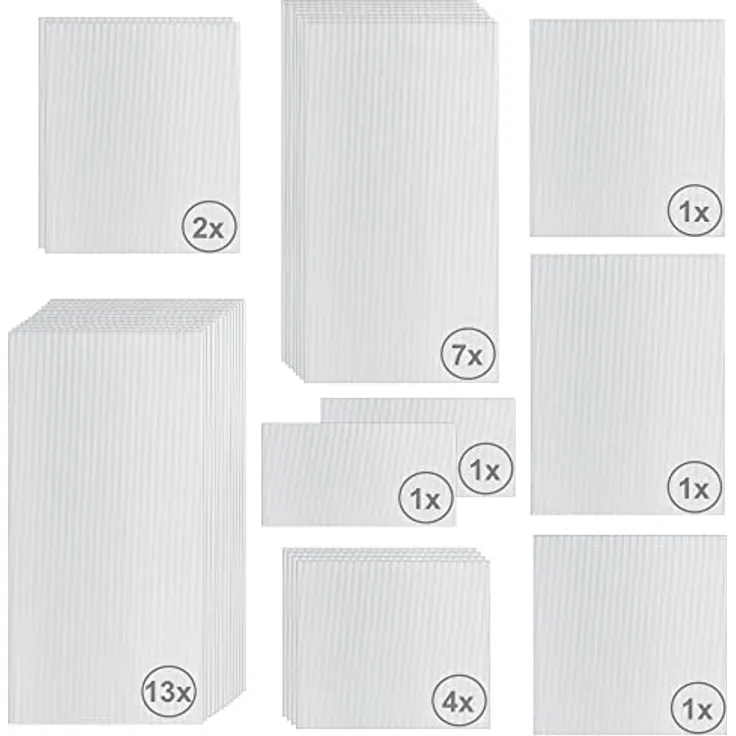 Zelsius Hohlkammerstegplatten Set 31-teilig | 6 mm Gewächshausplatte | Ersatzplatten für Gewächshaus, Garten Treibhaus