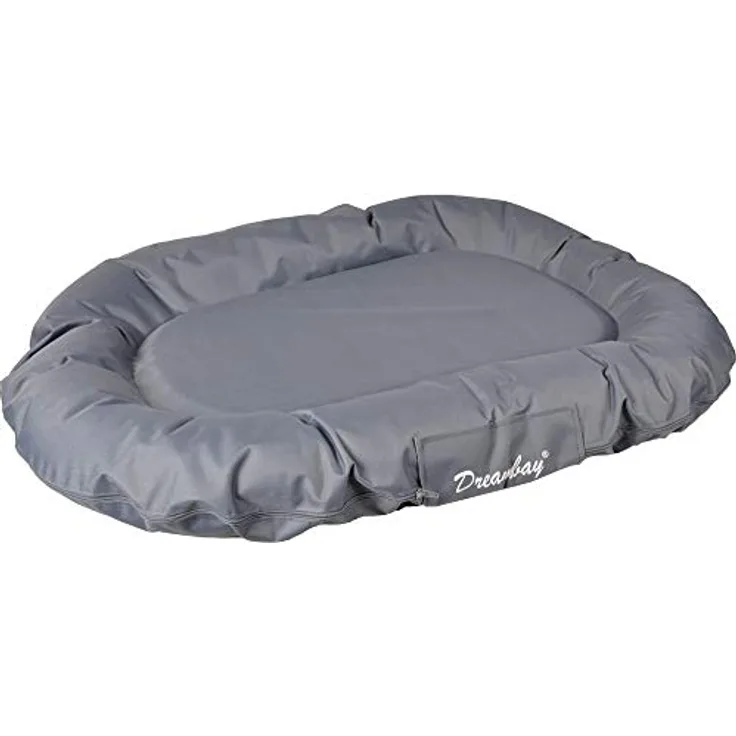 Karlie 512090 Kissen Dream Grey L: 80 cm B: 60 cm H: 14 cm, Wasserabweisend & geruchsneutral, mit organischer Füllung