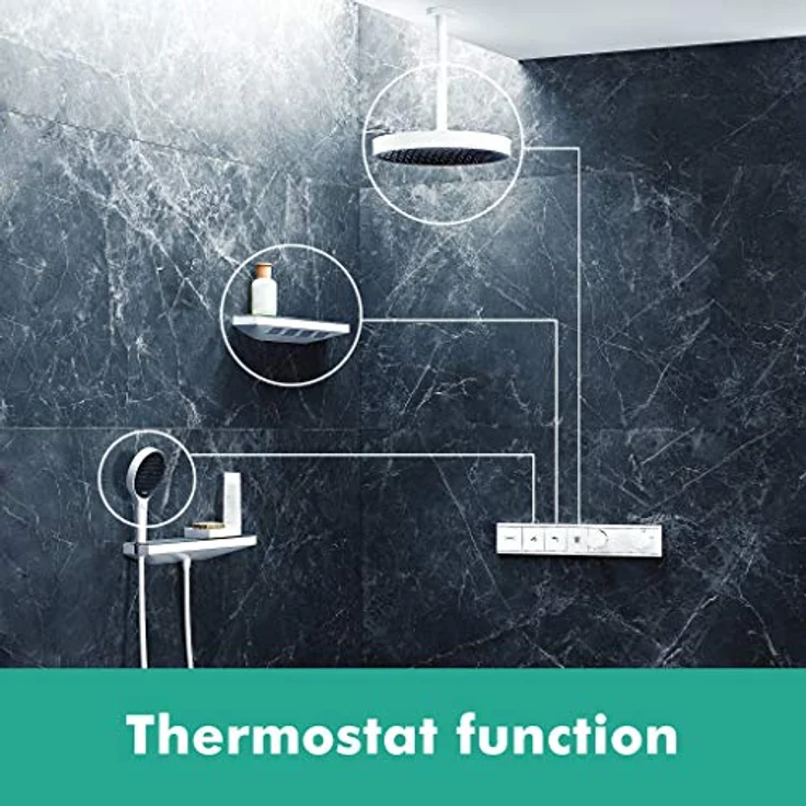 hansgrohe Unterputz Thermostat RainSelect (für 3 Funktionen) Mattweiß – Bild 4