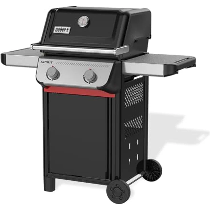 Weber Gasgrill Spirit E-210, 2 Brenner, 52 x 44 cm Grillfläche, 7,8 kW, Edelstahl, porzellanemailliertes Grillrost – Bild 2