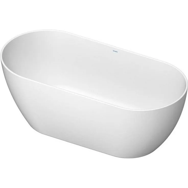 Duravit DuraKanto Oval Badewanne 1600x750 mm, mit 2 Rückenschrägen und Ab-/Überlaufgarnitur