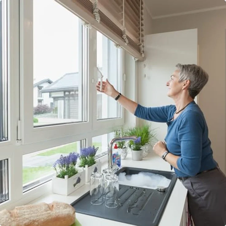 Abschließbarer Fenstergriff FG300A silber - Abus – Bild 5