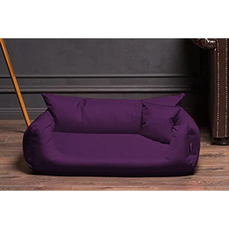 tierlando NEMO Hundebett Hundesofa Hundekorb Katzenbett Größe: N1 | Robustes Polyester 600D, lila – Bild 3