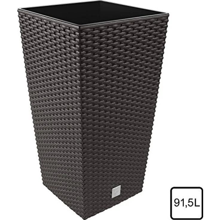 Maceta Rato de 91,5 litros con inserto 40 x 40 x 75 cm en color ocre oscuro – Bild 4