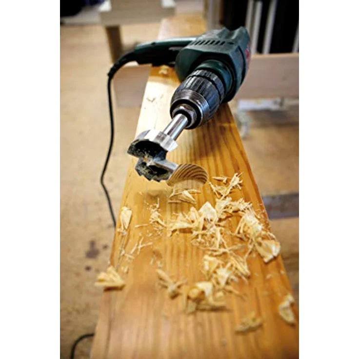 Heller Forstnerbohrer 25 mm, Holzbohrer mit präzisionsgeschliffener Zentrierspitze, Gesamtlänge 90 mm, Zylinderschaft – Bild 4