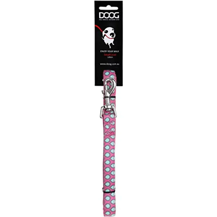 DOOG Neoprene Leine Stella/Luna, rosa mit Wassertropfen, Größe 120cm x 1.5cm – Bild 2