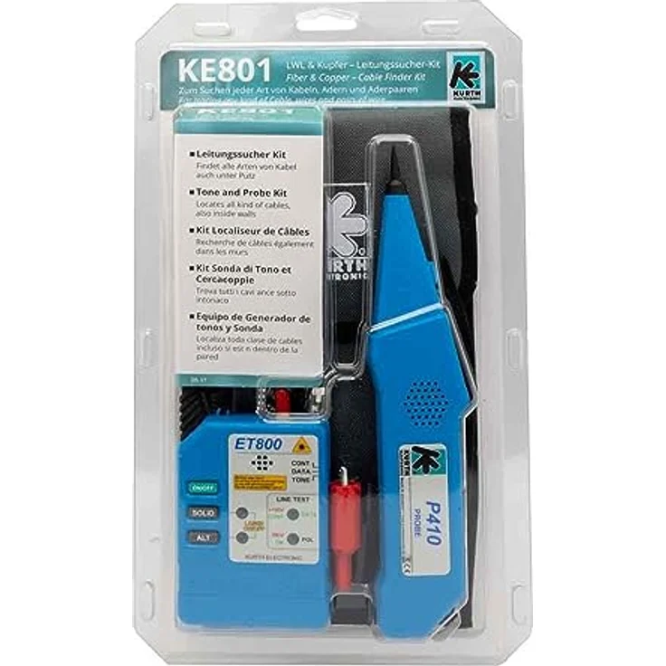 Gossen METRAWAT D180C, Multimeter mit Kabelsucher-Funktion für berührungsloses Finden von Kabelstörungen bis 90 V – Bild 2