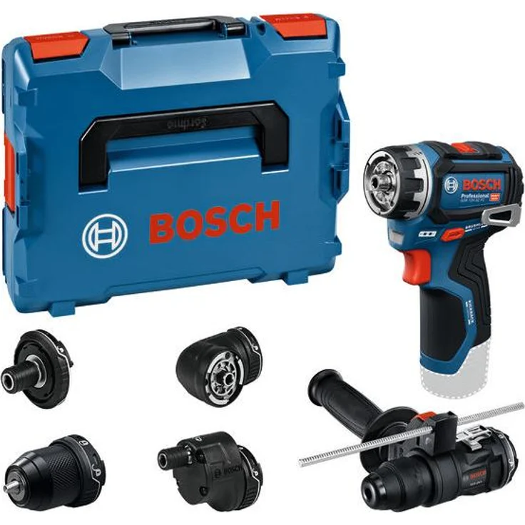 Bosch Professional GSR 12V-32 FC, Akkubohrschrauber mit 32 Nm Drehmoment, 2-Gang-Getriebe, Zusatzhandgriff, L-BOXX – Bild 1