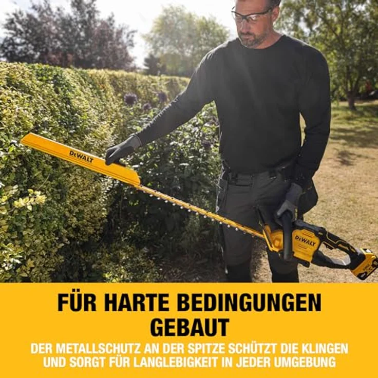 DEWALT DCMHT567N Akku-Heckenschere 60cm Dual-Action Schwert, 25 mm Schnittbreite, ergonomischer D-Handle Griff, bürstenloser Motor – Bild 6